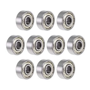 uxcell 623ZZ Deep Groove Ball Bearing 3x10x4mm Double Shielded ABEC-3 Bearings 10-Pack