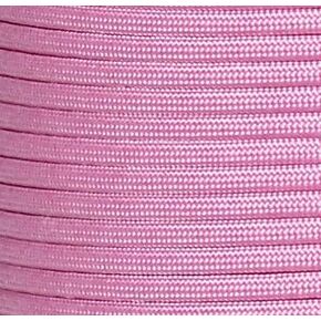 Tactical Nylon Micro Cord 1.18mm X 125ft Lightweight Braided Cord (3/64" Diameter) on Spool Camping Boating Home Fishing Garden Jewelry 90lb Test Breaking Load (Rose Pink)