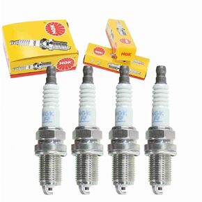 Sixity Auto 4 pc NGK Standard Spark Plugs compatible with Toyota Corolla 1.8L 2.4L L4 2000-2012
