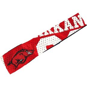 Littlearth Unisex-Adult NCAA Arkansas Razorbacks Jersey FanBand Headband, Team Color, One Size, (100404-UARK)