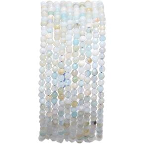 Faceted Natural India Agate Stone Rondelle 4x6mm Loose Semi Gemstone Beads for Jewelry Making 38cm