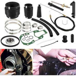 Transom Seal Repair Kit with Lower Shift Cable Replacement Kit 30-803097T1,865436A02 for Mercruiser R, MR, Alpha One Gen 1 1983-1990 sterndrives.