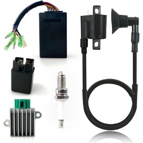 0451018 CDI Box Ignition Coil Voltage Regulator Rectifier Starter Relay Solenoid For Polaris Sportsman 90 2001-2006 Predator 50 90 2003-2007 Scrambler 50 90 2001-2003 0452187 0452061 0450555