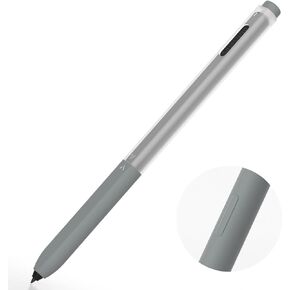 AZF Pencil Case Compatible with Samsung Galaxy Tab S7/S7+/S7 FE/S8/S8+/S8 Ultra/S9/S9+/S9 Ultra S Pen Case, with Top and Bottom Cover Separated, Translucent Silicone Sleeve. (Black)