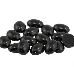 25X18mm Assorted Flat Back Oval Acrylic Cabochons Rhinestones Plastic Gems Embellishments for Crafts, Costumes, Card Invitations, Jewelry, Cosplay - 60 Pcs