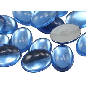 25X18mm Assorted Flat Back Oval Acrylic Cabochons Rhinestones Plastic Gems Embellishments for Crafts, Costumes, Card Invitations, Jewelry, Cosplay - 60 Pcs in Kuwait
