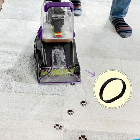 حزام بديل للمكنسة الكهربائية المستقيمة Hoover WindTunnel UH70100 UH70105 UH70110 UH70115 UH70210، قطعة بديلة 562932001 38528-033 AH20080، عدد 2 (عبوة من قطعة واحدة) in Kuwait