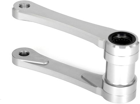 متوافق مع CR125R CRF250X CRF250R CRF450R CRF450X، KX250F KX250X KX450 KX450F KX450R KX450X CNC نقش رابط خفض التعليق الخلفي (فضي) in Saudi Arabia
