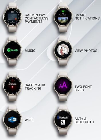 Garmin Venu 3 GPS Smartwatch AMOLED Display 45 mm Watch, Advanced Health and Fitness Features, Up to 14 Days of Battery, Wheelchair Mode, Sleep Coach, Black with Black Earbuds Bundle in Kuwait