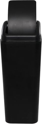 Slim Trash Can, 14L Black Swing Kitchen Garbage Bin in Kuwait