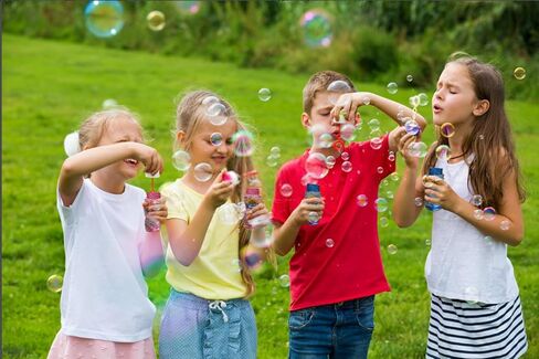 Bubble Gun Refill Solution, High Performance 30 Pack of 2oz Bottles, Compatible with Most Bubble Shooter Guns, Safe and Non-Toxic, Wand Not Included, Colors May Vary in Saudi Arabia