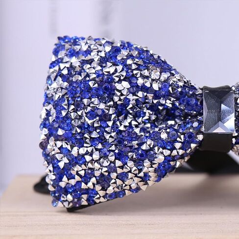 3 قطع من ربطات العنق للرجال من حجر الراين، ربطة عنق للولائم قابلة للتعديل ومربوطة مسبقًا لحفلات الزفاف in Kuwait