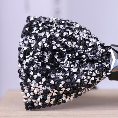 3 قطع من ربطات العنق للرجال من حجر الراين، ربطة عنق للولائم قابلة للتعديل ومربوطة مسبقًا لحفلات الزفاف in Kuwait