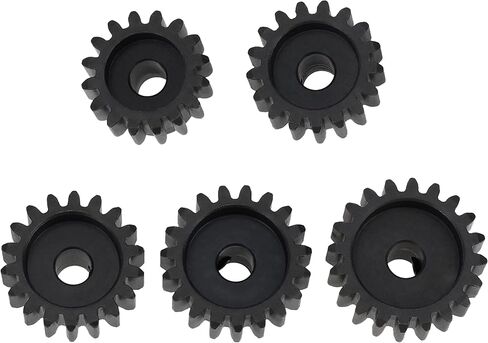 DKKY 5PCS M1 Motor Pinion Gear Metal Hardened Steel Motor Gear 5mm Shaft Pinion Gears Parts Kit 16T 17T 18T 19T 20T for 1/10 1/8 1/7 RC Car Trucks Buggy Brushless Brush Motor in Saudi Arabia