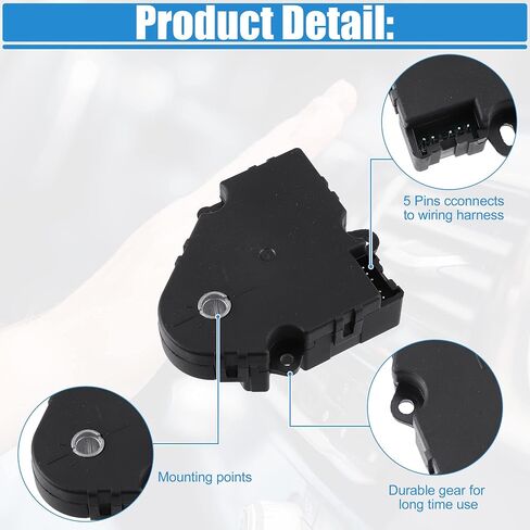 ACROPIX HVAC Blend Air Door Actuator Heater Temperature Actuator Fit for GMC Yukon - Pack of 1 Black in Saudi Arabia