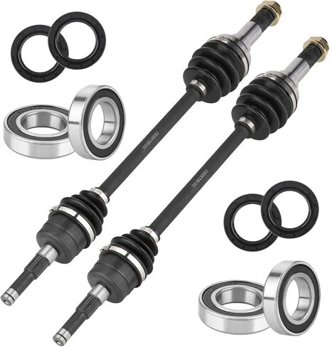 المحور الأمامي الأيسر أو الأيمن CV ومجموعة أدوات المحمل لياماها الكركدن 450/660 4X4 2004 2005 2006 2007 2008 2009، 2 محاور السيرة الذاتية و 2 محامل العجلات in Kuwait