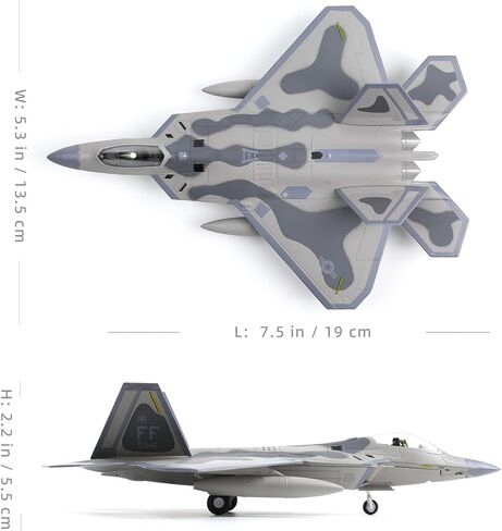 الكلاسيكية الولايات المتحدة الأمريكية F22 رابتور مقاتلة هجوم ما قبل البناء نموذج 1:100 طائرة سبيكة دييكاست طائرة عرض عسكري نموذج طائرة لجمع أو هدية 1 in Kuwait