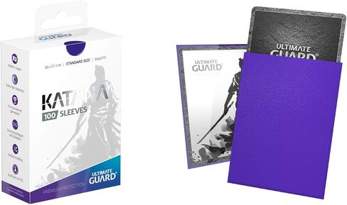 Ultimate Guard أكمام كاتانا زرقاء غير لامعة مقاس قياسي حجم قياسي 100 قيراط أكمام بطاقات حزمة فردية in Saudi Arabia
