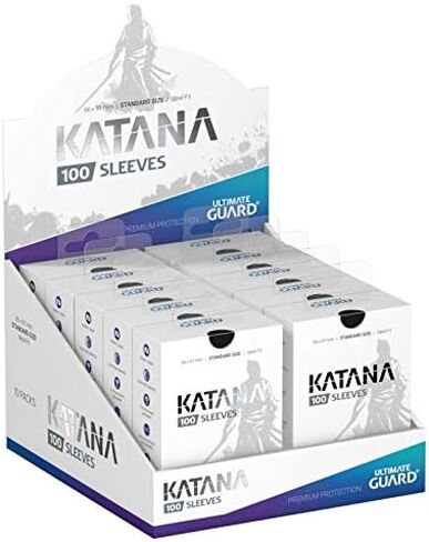 Ultimate Guard أكمام كاتانا زرقاء غير لامعة مقاس قياسي حجم قياسي 100 قيراط أكمام بطاقات حزمة فردية in Saudi Arabia