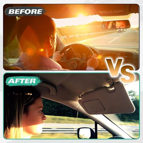 Left Driver Side Sun Visor Fit for 2013-2018 Nissan Pathfinder/ 2014-2017 Infiniti QX60/ 2013 Infiniti JX35 with Mirror Car Sun Visor Replacement Automotive Accessories in Saudi Arabia