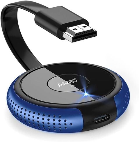 جهاز إرسال AIMIBO اللاسلكي HDMI TX Blue - جهاز استقبال واحد إلى 8 أجهزة إرسال، الأفضل لغرفة الاجتماعات in Kuwait