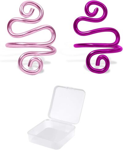 2 Pcs Crochet Ring for Finger,Handmade Crochet Tension Ring,Yarn Tension Ring for Crocheting and Knitting,Gift for Crocheters Knitters,Mom in Saudi Arabia