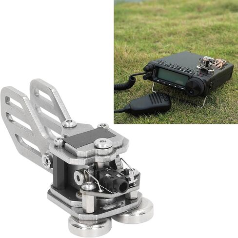 Stainless Steel Mini CW Key Morse Code Key Double Paddle Telegraph Key with Automatic Morse Code Transmitter in Saudi Arabia