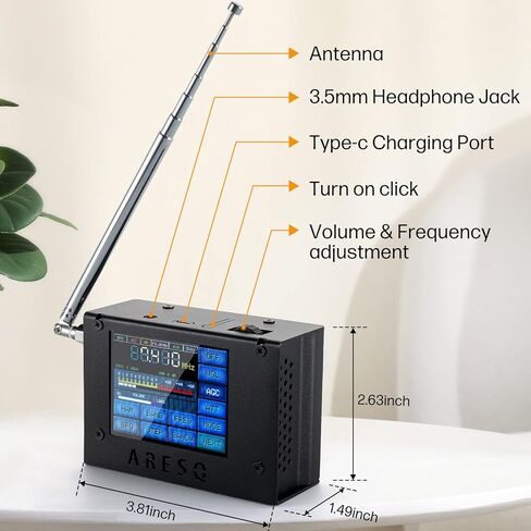 AURSINC AQ1 Si4732 راديو محمول على الموجات القصيرة FM AM(MW SW) SSB(LSB USB) راديو متعدد الموجات in Kuwait