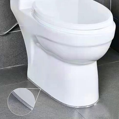 Caulk Strip Self Adhesive, PU Caulk Tape for Bathtub Bathroom Toilet Kitchen(W:7.5MM,White) in Kuwait