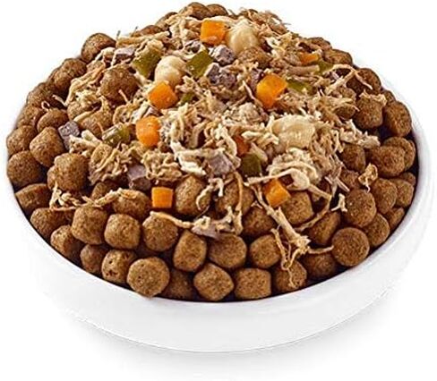 طعام الكلاب الرطب من أبلوز تيست توببرز في المرق بنكهتين: (3) صدور الدجاج مع الفاصوليا البيضاء والقرع والبازلاء و(3) لحم الضأن مع الكوسة والجزر والحمص (إجمالي 6 أكياس، 3 أونصة لكل منها) + غطاء سيليكون in Kuwait