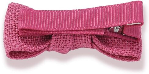 2" Baby Linen Bow Hair Clips: 12pc Boutique Handmade Fully Lined Hair Barrettes for Girls, Toddlers, and Infants of All Ages in Kuwait