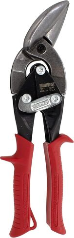 MIDWEST Aviation Snip Set - Left, Right and Straight Cut Offset Tin Cutting Shears with Forged Blade & KUSH'N-POWER Comfort Grips - MWT-6510RLS in Saudi Arabia