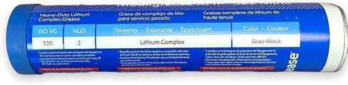 10-CT شحم متنقل عالي التحمل XHP 322 Mine Black Lithium Moly متعدد الأغراض، خرطوشة أنبوب شحم تشحيم للسيارات، 13.7 أونصة، صندوق مكون من 10 خراطيش in Kuwait