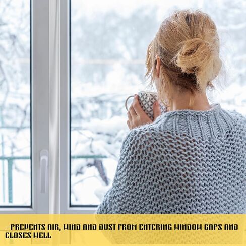 شريط إغلاق نافذة الطقس الشفاف مقاس 3 بوصة × 65 ياردة، شريط نافذة شفاف لفصل الشتاء، شريط لاصق لسدادة المسودة للأبواب والنوافذ وفجوات زجاج الدش in Kuwait