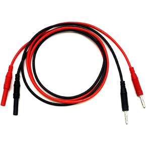 2pcs اختبار متعدد القياس التمديد للذكور إلى موصل الإناث 4 مم قابس الموز لجاك Highted Duty 14awg Silicone الأسلاك العداد in Kuwait