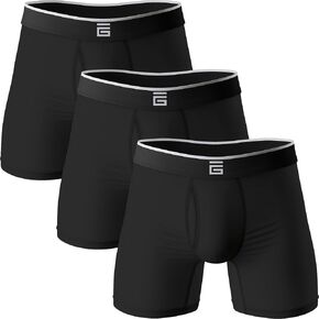 Men’s Viscose from Bamboo Boxer Briefs, Anti-Chafing Super Soft Mens Underwear, Moisture-Wicking Cool Boxers For Men in Saudi Arabia