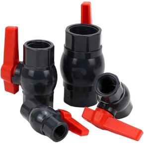 موصل أنابيب صمام الكرة ، صمام الكرة Piconnector 1pcs 1/2 "~ 2" PVC (اللون: 1 بوصة أنثى) (1L2 بوصة أنثى) in Kuwait