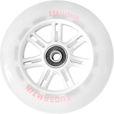 Inline Skate High Elastic Wheels Outdoor & Indoor 85a Inline Skate Replacement Wheels with ABEC-9 Bearings, 80mm (4-Pack)110mm(3-Pack) Diameter (80mm (4-Pack)) in Saudi Arabia