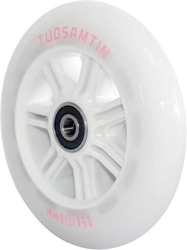 Inline Skate High Elastic Wheels Outdoor & Indoor 85a Inline Skate Replacement Wheels with ABEC-9 Bearings, 80mm (4-Pack)110mm(3-Pack) Diameter (80mm (4-Pack)) in Saudi Arabia