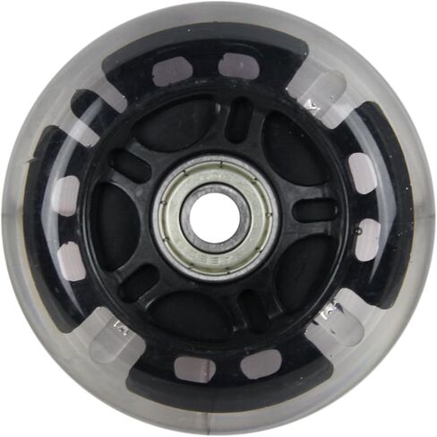 LED INLINE WHEELS 76mm 82a Skate Roller blade Ripstik Luggage LIGHT UP 2-Pack w/ Bearings in Saudi Arabia