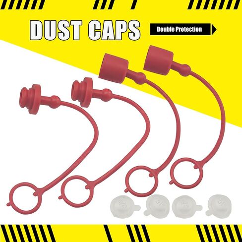 3/8'' AG - Hydraulic Quick Connect Coupler Set, Heavy-Duty Carbon Steel Coupling Fittings with 3/8" ISO Body and Dust Cap for Agriculture Construction Logging Equipment in Saudi Arabia