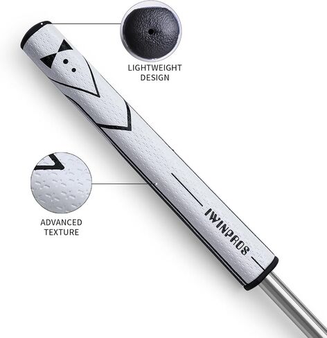 Iwinpros Putter Grip Size 3.0 ، قبضة غولف غولف خفيفة الوزن ، تصميم راحة محكم للتحكم المتفوق ، قبضة بولي يوريثان مضادة للانزلاق للغولف للجولف in Saudi Arabia