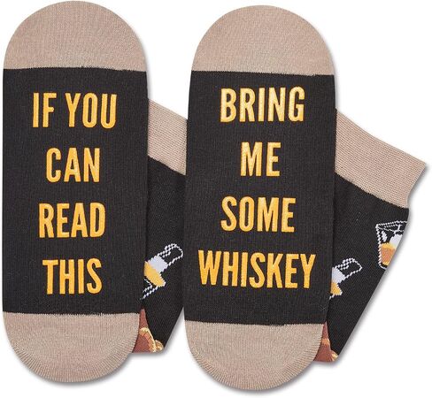 HAPPYPOP Bourbon Gifts for Men Women - Bourbon Whiskey Socks for Bourbon Lovers, Father's Day Gift for Dad in Kuwait