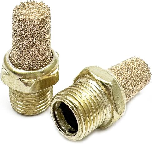 10pcs كاتم الصوت الهوائية الهوائية ، G1/8inch (9.5mm) ذكور كاتم الصوت العادم الهوائي in Kuwait