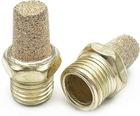 10pcs كاتم الصوت الهوائية الهوائية ، G1/8inch (9.5mm) ذكور كاتم الصوت العادم الهوائي in Saudi Arabia
