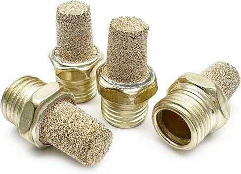 10pcs كاتم الصوت الهوائية الهوائية ، G1/8inch (9.5mm) ذكور كاتم الصوت العادم الهوائي in Saudi Arabia