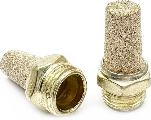 10pcs كاتم الصوت الهوائية الهوائية ، G1/8inch (9.5mm) ذكور كاتم الصوت العادم الهوائي in Kuwait