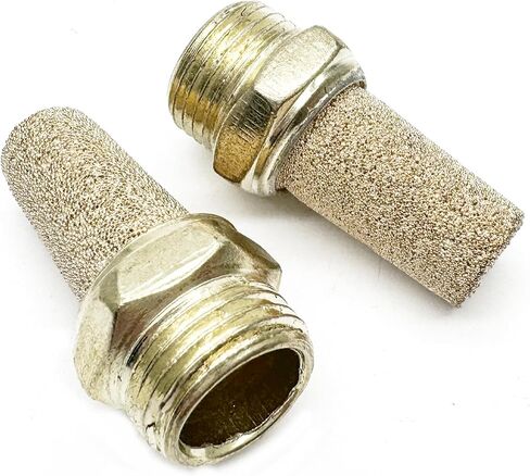 10pcs كاتم الصوت الهوائية الهوائية ، G1/8inch (9.5mm) ذكور كاتم الصوت العادم الهوائي in Kuwait