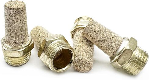 10pcs كاتم الصوت الهوائية الهوائية ، G1/8inch (9.5mm) ذكور كاتم الصوت العادم الهوائي in Kuwait