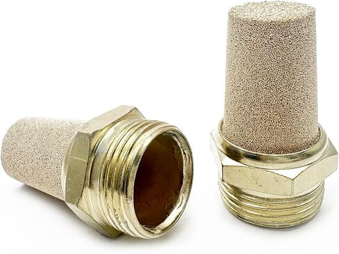 10pcs كاتم الصوت الهوائية الهوائية ، G1/8inch (9.5mm) ذكور كاتم الصوت العادم الهوائي in Kuwait